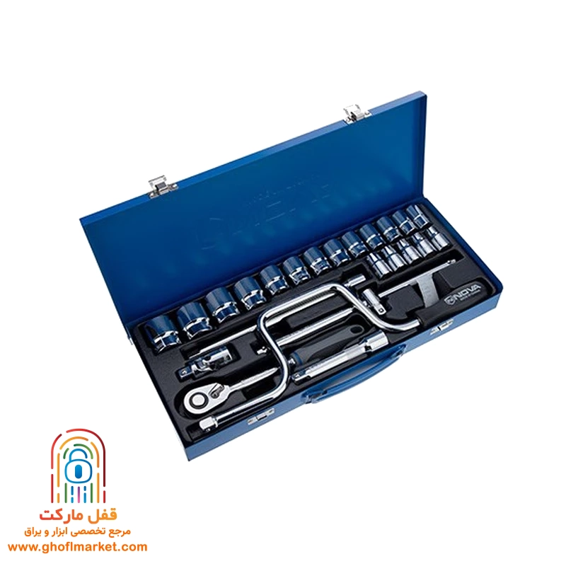 جعبه بکس 24 پارچه با درایو 1.2 اینچ نووا مدل 7001-NTS - تصویر 3