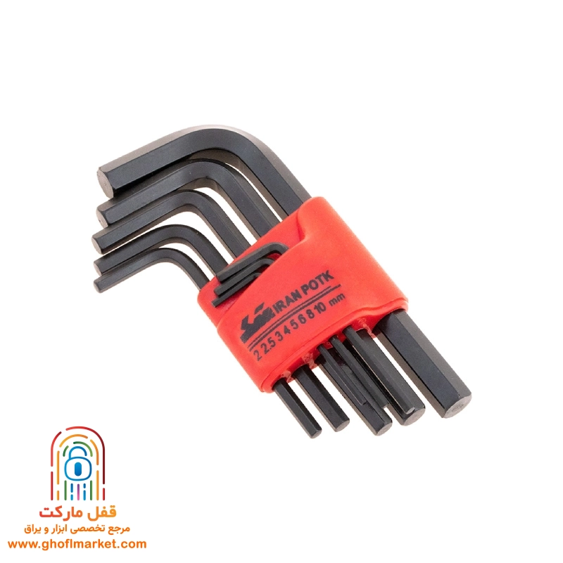 ست 8 عددی آچار آلن ایران پتک مدل SL 5110