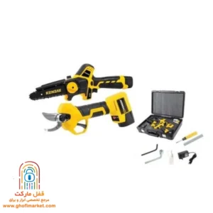 ست ترکیبی اره زنجیری و قیچی شارژی کنزاکس مدل 8740
