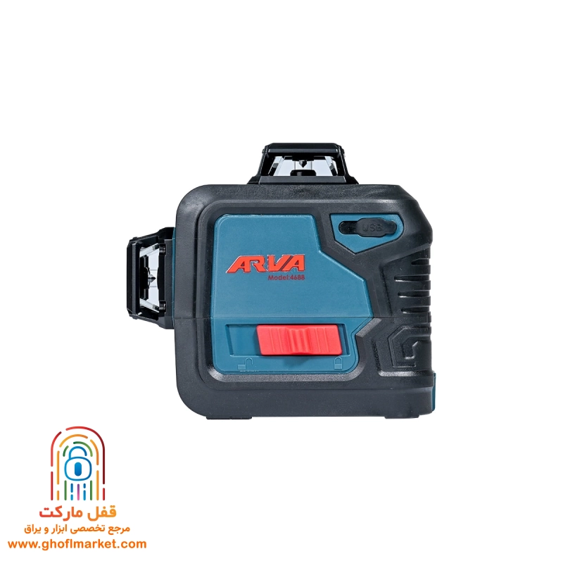 تراز لیزری 3D نور قرمز همراه سه پایه آروا مدل 4688 - تصویر 3