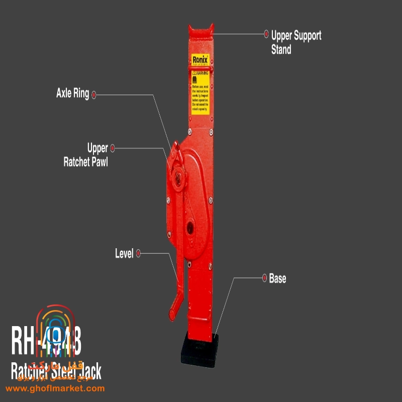 جک دنده ای 5 تن رونیکس مدل RH-4948 - تصویر 2