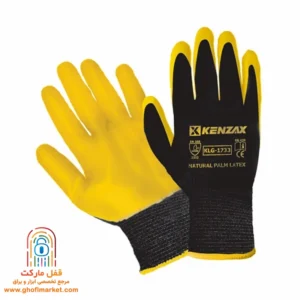 دستکش ایمنی پلی استر لاتکس کنزاکس مدل KLG-1733