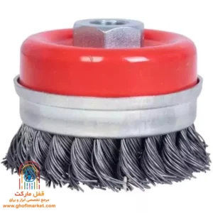 برس کاسه ای بافته 125×25 طوقدار جهان برس مدل 0042