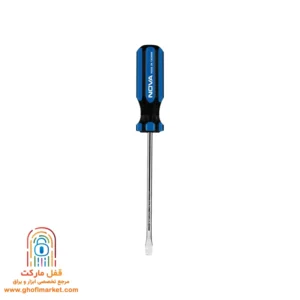 پیچ‌گوشتی دوسو نووا NTS-1708 سایز ۶×۱۲۵ میلی‌متر ساخته شده از فولاد سخت‌کاری‌شده مقاوم