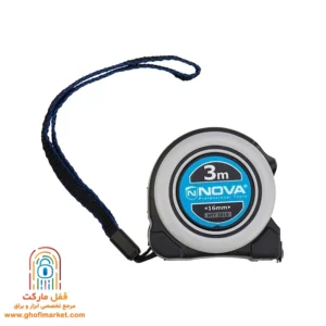 nova-heavy-duty-tape-3m متر نووا NTT-3016 روکشدار ۳ متری با بدنه ضدضربه و طراحی حرفهای مناسب کارگاه و منزل