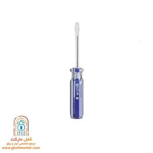 پیچ‌گوشتی دوسو نووا مدل NTS-1114 سایز 150×3 با دسته کریستالی شفاف و نوک آهنربایی مقاوم
