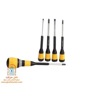 کنزاکس مدل KRS-106، ست پیچ‌گوشتی جغجغه‌ای تایوانی با دسته ارگونومیک و سری‌های قابل تعویض