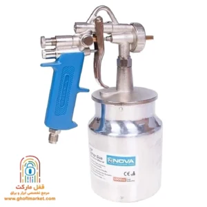 nova-bottom-feed-spray-gun-2916 پیستوله بادی نووا مدل NTS-2916 با نازل 1.6 میلیمتر و مخزن زیر 1000 سیسی ساخت تایوان
