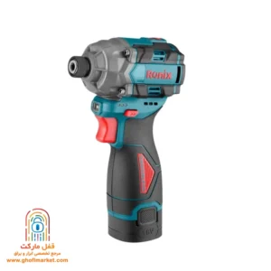 پیچ گوشتی شارژی الکترونیک 3.6 ولت رونیکس 8590 با بدنه ارگونومیک و سبک