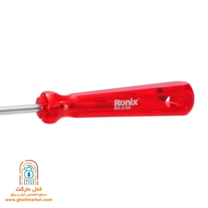 دسته پی وی سی کریستالی و ارگونومیک پیچ گوشتی تکی رونیکس مدل RH-2759