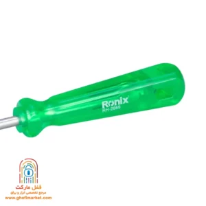 دسته پی وی سی کریستالی و ارگونومیک پیچ گوشتی تکی رونیکس مدل RH-2869