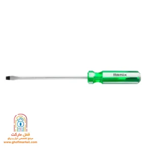 پیچ گوشتی دو سو رونیکس مدل RH-2763 سایز 6 در 150 میلی متر با دسته کریستالی