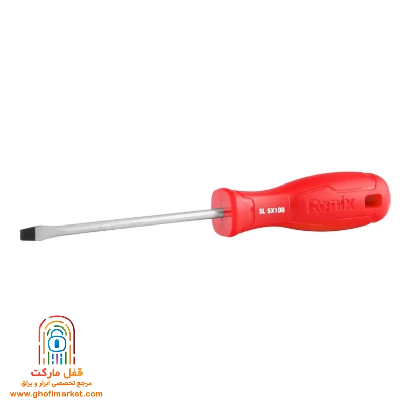 پیچ گوشتی دو سو 100×5 میلی متری رونیکس مدل RH-2770 با دسته پلی پروپیلن