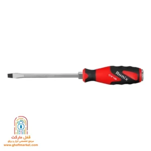 پیچ گوشتی دو سو 150×8 میلی متری رونیکس مدل RH-2987 با دسته پلاستیک نرم