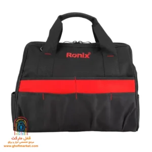 کیف ابزار بزرگ رونیکس RH-9114 با ۳۳ جیب و بند دوشی، نمای جلو
